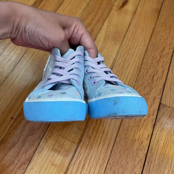 Ground up Bluey Blue and Purple High-Top Sneakers with Playful Design size 7 - Picture 6 of 10